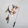 インタラクティブな格納式子猫猫の羽毛のおもちゃの杖